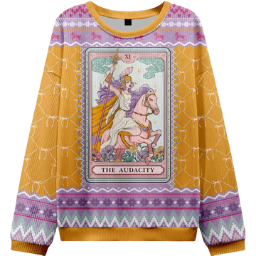 The Audacity Tarot Card Ugly Christmas Sweater - Moonbestprint