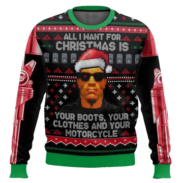 TERMINATOR Ugly Christmas Sweater - Moonbestprint