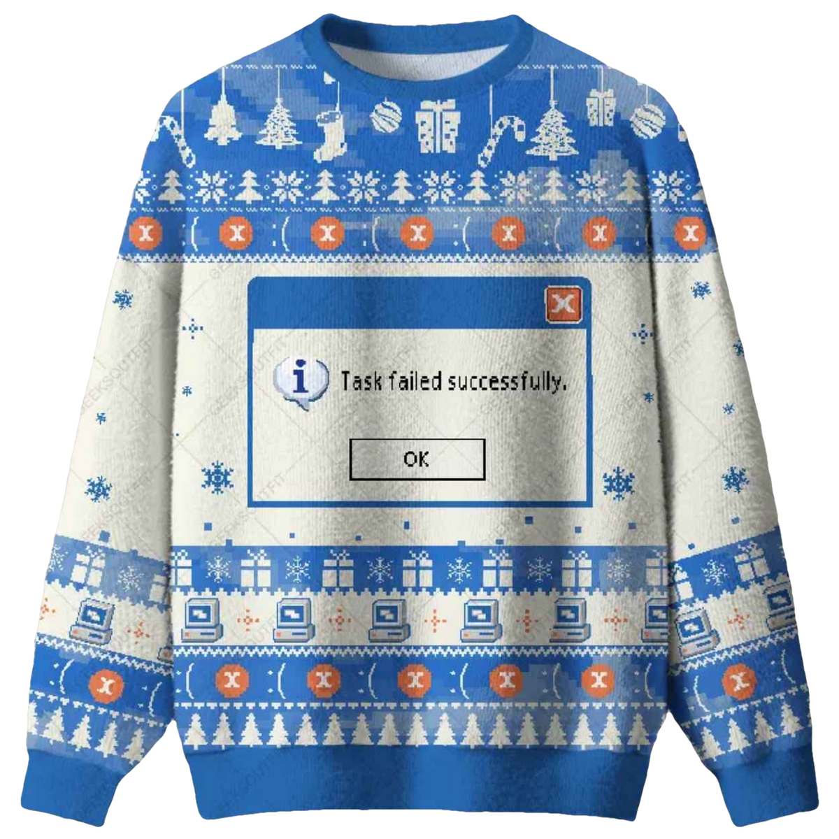 Task Failed Successfully Ugly Christmas Sweater - Moonbestprint