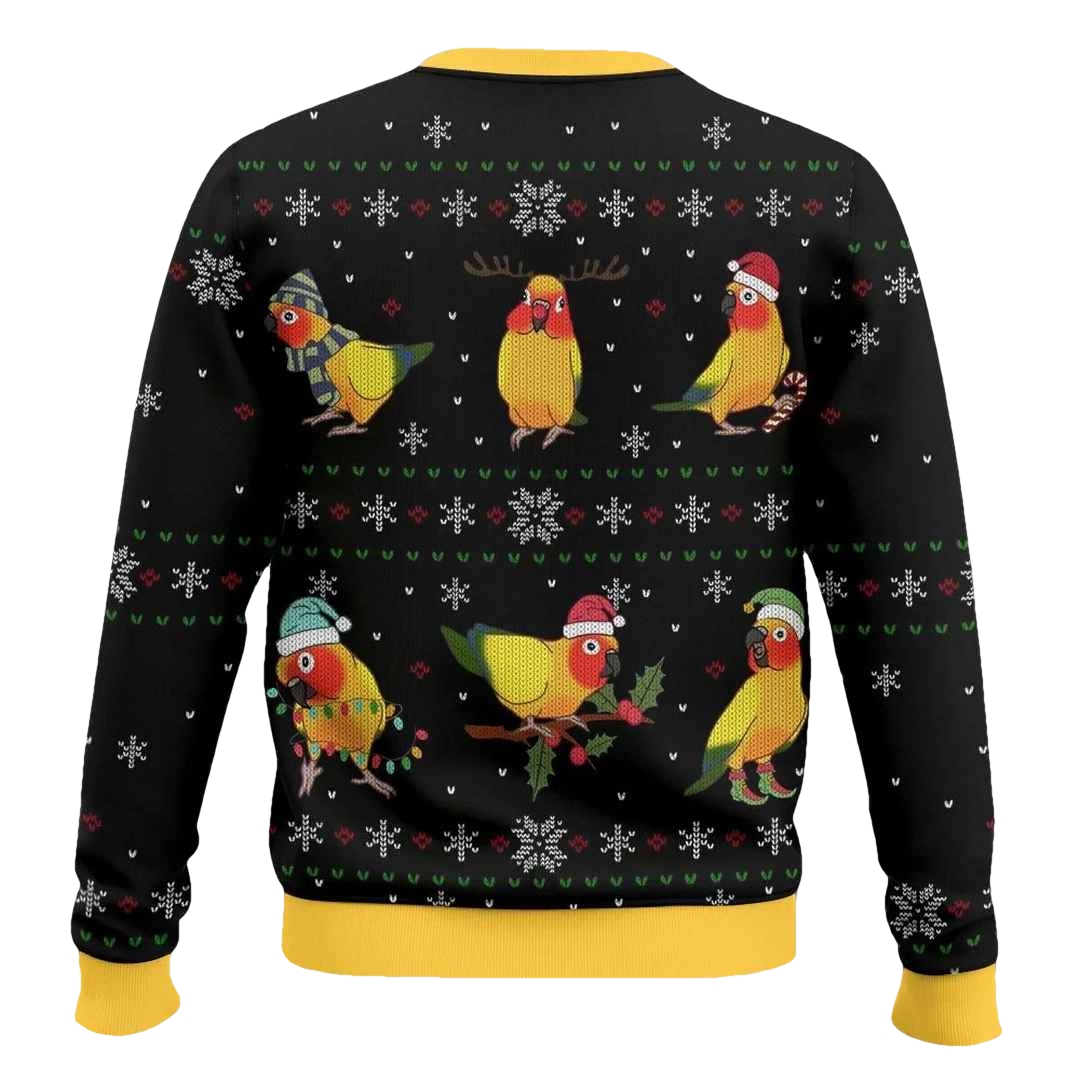 Sun Conure Ugly Christmas Sweater - Moonbestprint