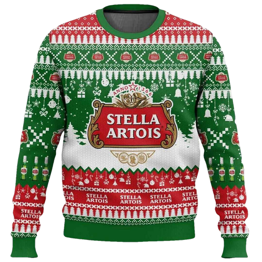 Stella Artois United Kingdom Beer Ugly Christmas Sweater - Moonbestprint