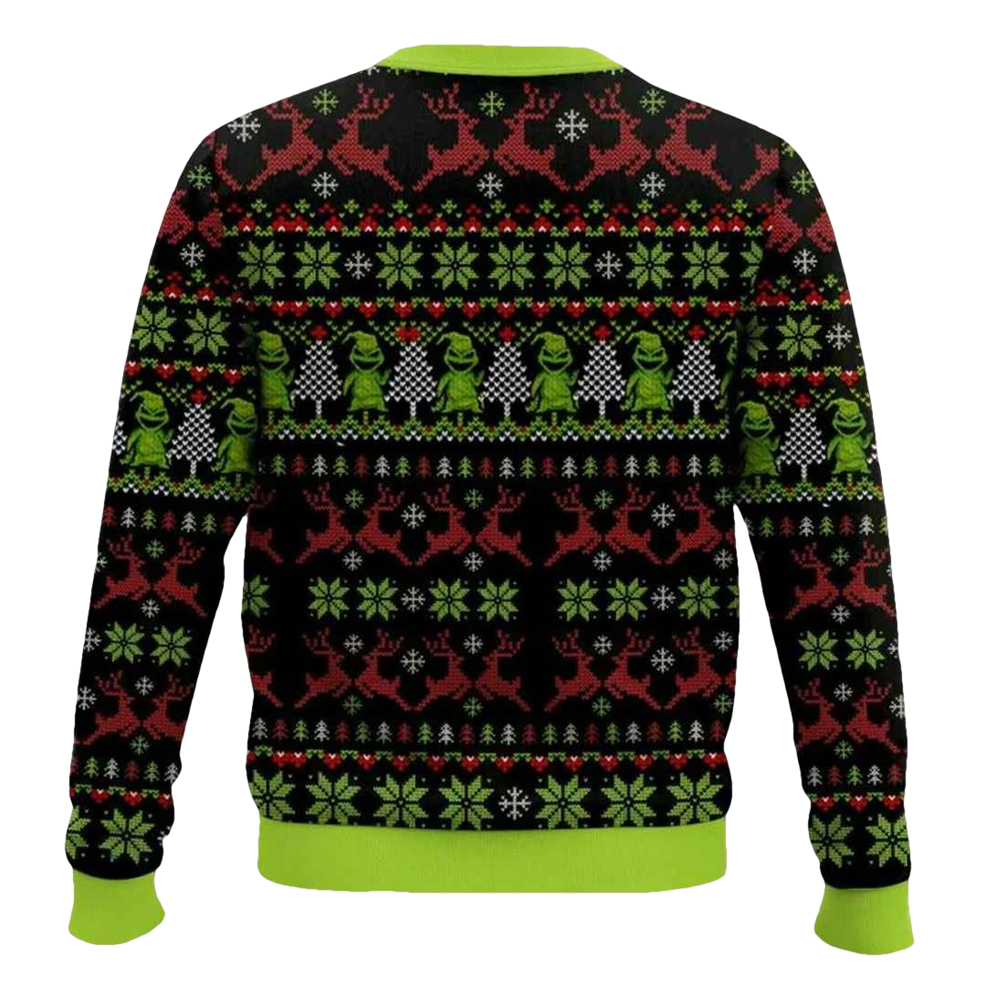 Sandy Claws Is Coming To Town Jack Skellington The Nightmare Before Christmas Ugly Sweater - Moonbestprint
