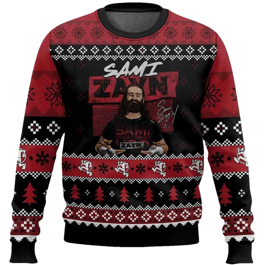 Sami Zayn Ugly Christmas Sweater - Moonbestprint