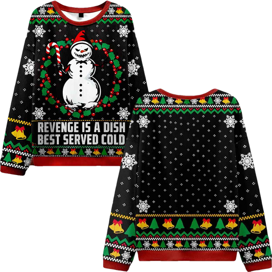 Revenge Is A Dish​ Ugly Christmas Sweater - Moonbestprint
