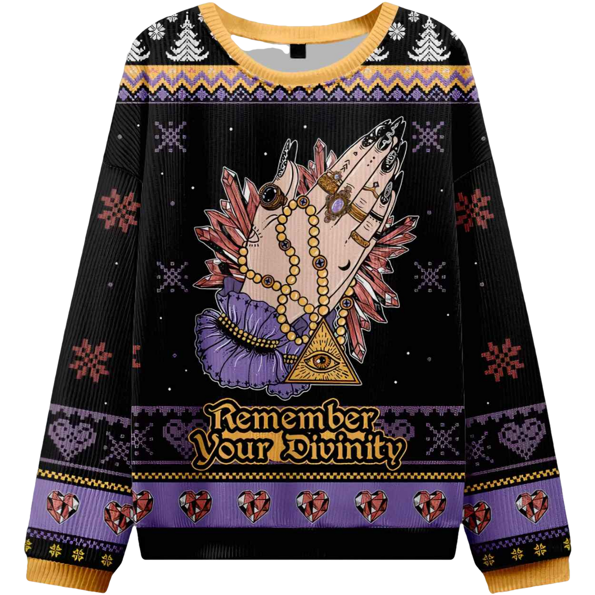 Remember Your Divinity Ugly Christmas Sweater - Moonbestprint
