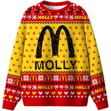Red Molly Ugly Christmas Sweater - Moonbestprint