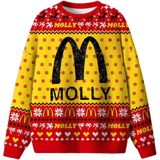 Red Molly Ugly Christmas Sweater - Moonbestprint