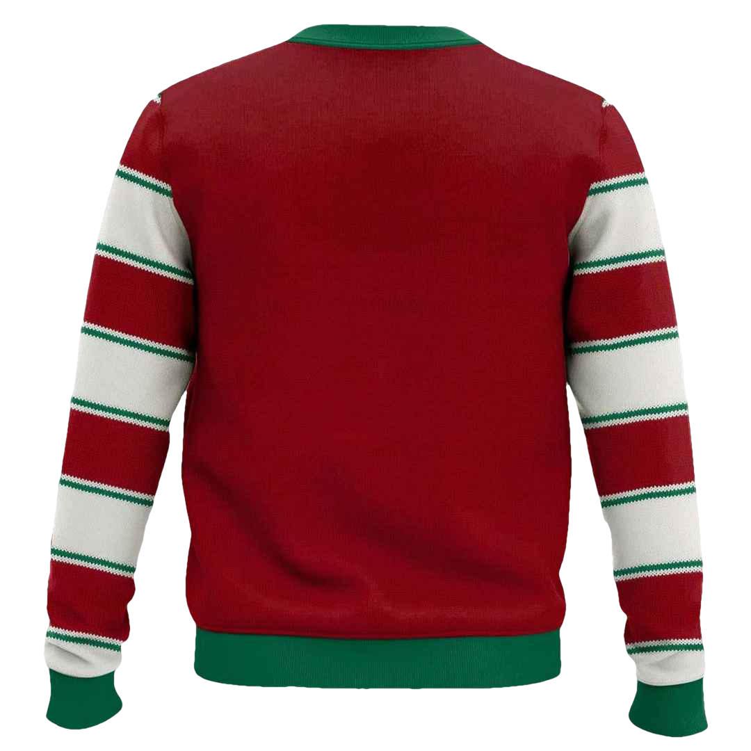 Pug Elf Christmas Ugly Christmas Sweater - Moonbestprint