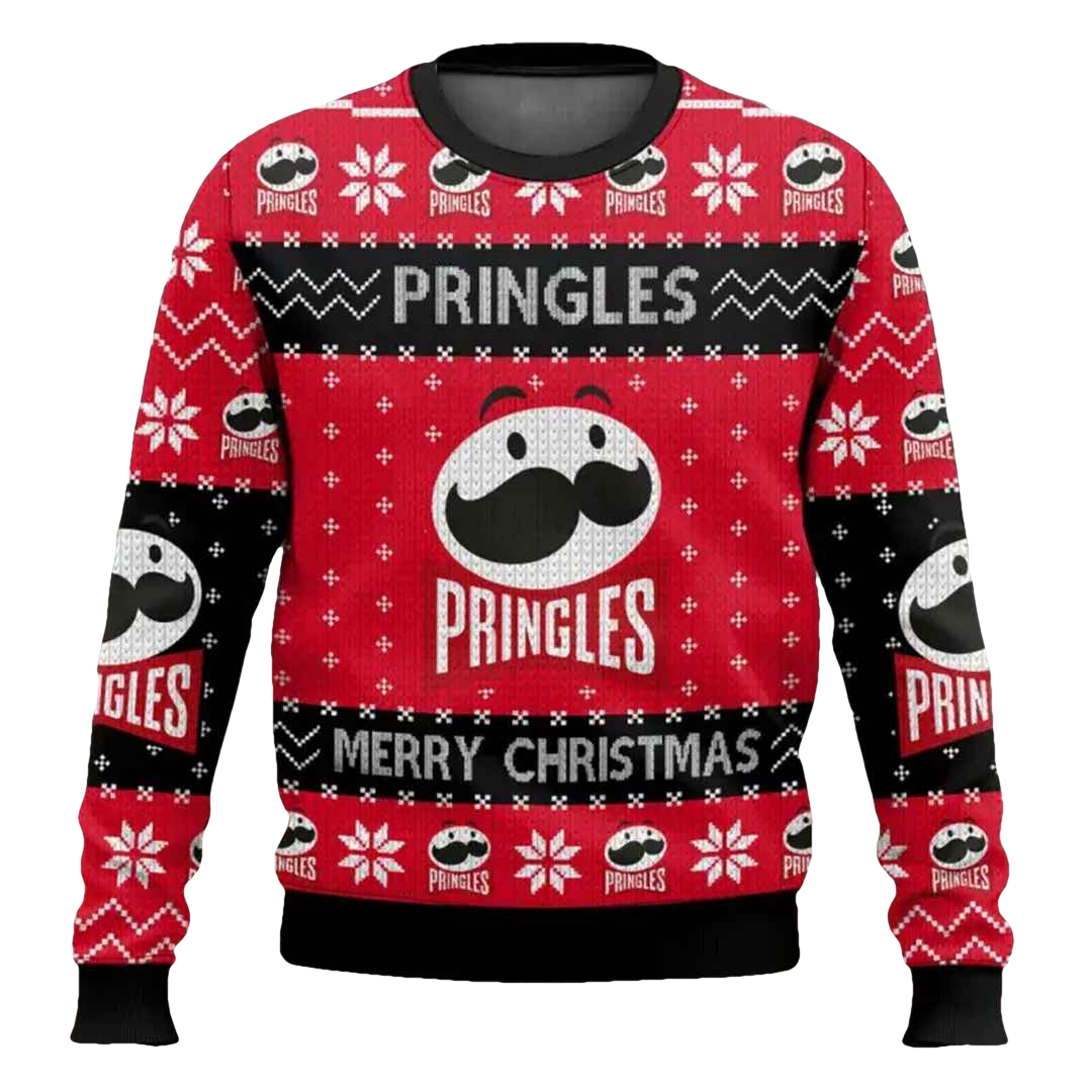 Pringles Snack Brand Ugly Christmas Sweater - Moonbestprint