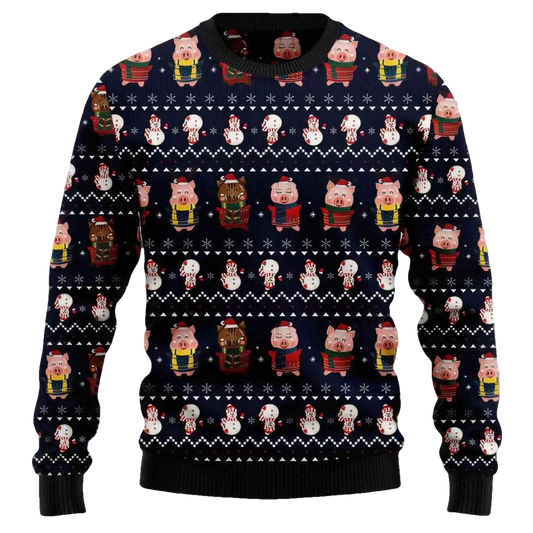 Pigs Cute Ugly Christmas Sweater - Moonbestprint