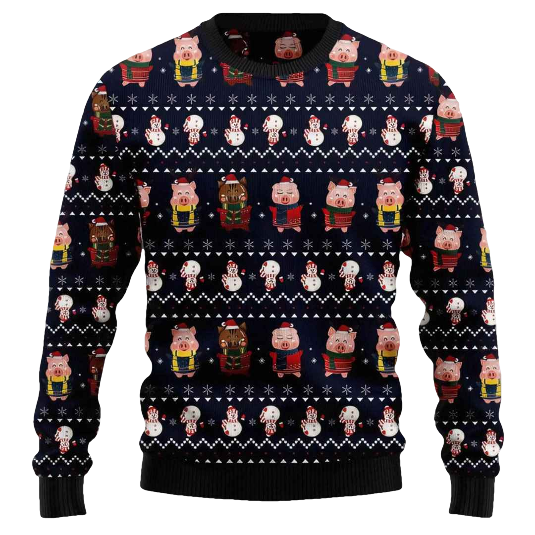 Pigs Cute Ugly Christmas Sweater - Moonbestprint