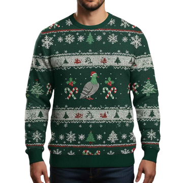 Pidgeon Christmas Ugly Sweater - Moonbestprint