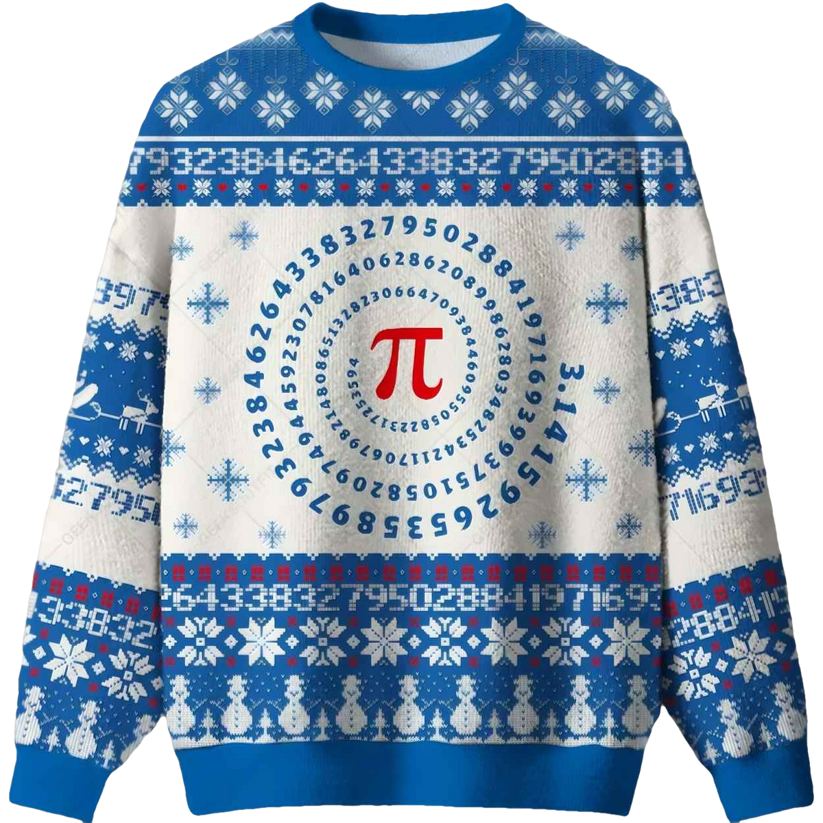 PI Math Ugly Christmas Sweater - Moonbestprint