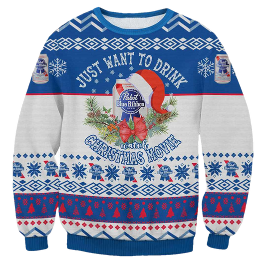 Pasbt Blue Ribbon Ugly Christmas Sweater - Moonbestprint