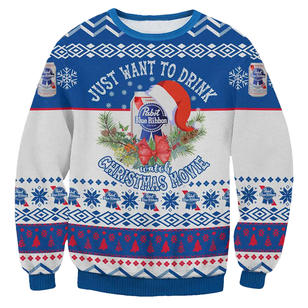 Pasbt Blue Ribbon Ugly Christmas Sweater - Moonbestprint