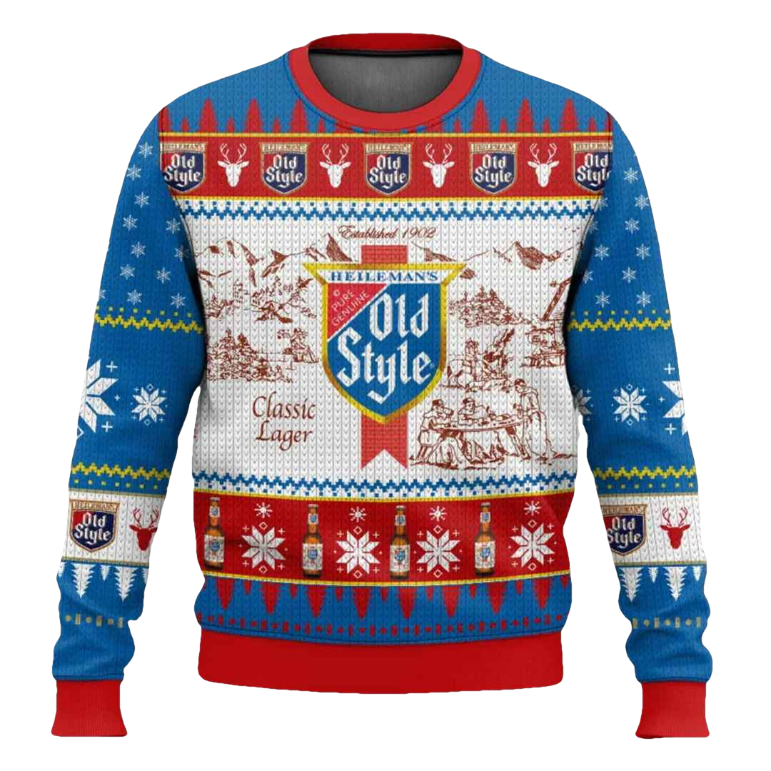 Old Style Ugly Christmas Sweater - Moonbestprint