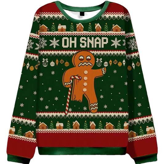 Oh Snap Ugly Christmas Sweater - Moonbestprint