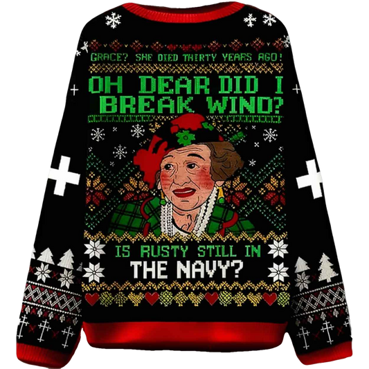 Oh Dear Did I Break Wind Ugly Christmas Sweater - Moonbestprint