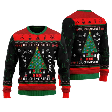 Oh, Chemistree Science Ugly Christmas Sweater - Moonbestprint