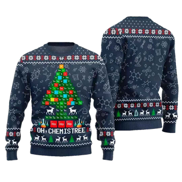 Oh Chemistree Ugly Christmas Sweater - Moonbestprint