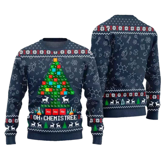Oh Chemistree Ugly Christmas Sweater - Moonbestprint