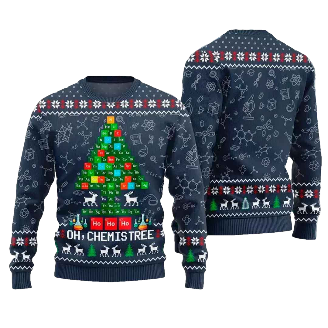 Oh Chemistree Ugly Christmas Sweater - Moonbestprint