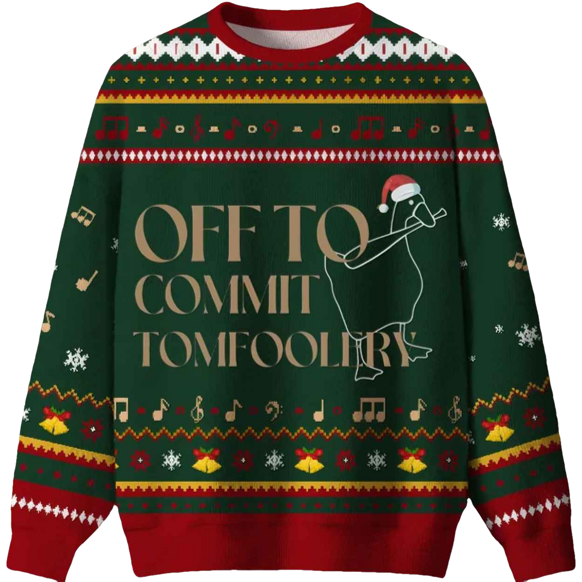 Off To Commit Ugly Christmas Sweater - Moonbestprint
