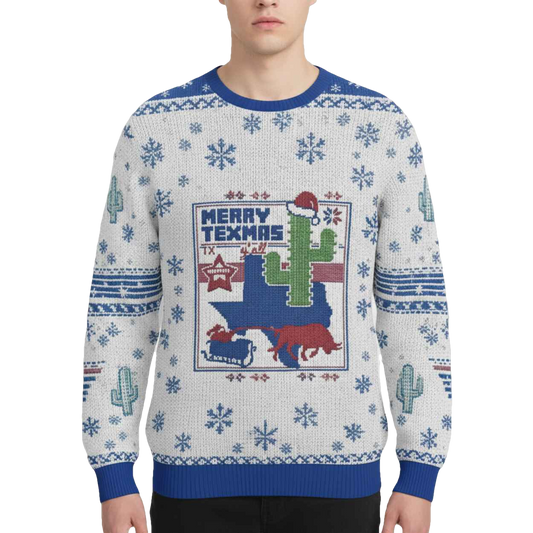 Merry Texmas Y'All Christmas Ugly Sweater - Moonbestprint