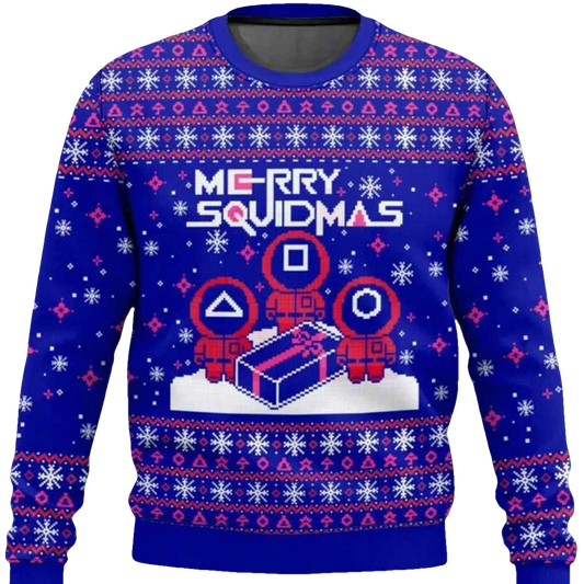 Merry Squidmas Squid Game Ugly Sweater - Moonbestprint