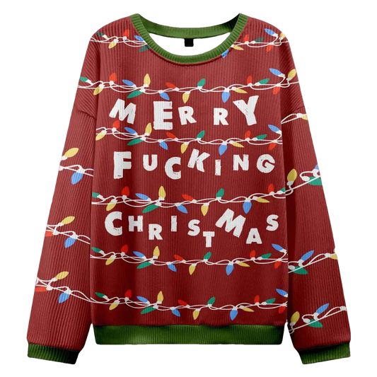 Merry Fucking Christmas Ugly Christmas Sweater - Moonbestprint
