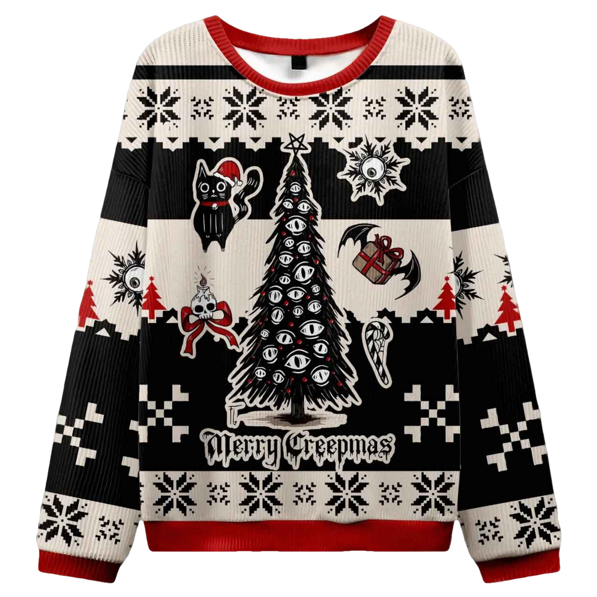 Merry Creepmas Ugly Christmas Sweater - Moonbestprint