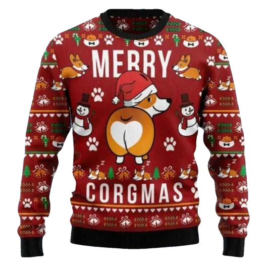 Merry Corgmas Ugly Christmas Sweater - Moonbestprint