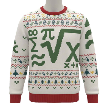 Math Equation Christmas Ugly Sweater - Moonbestprint