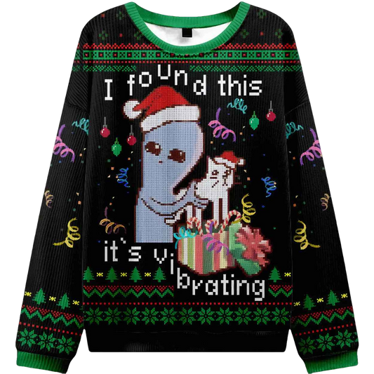 I Found this Black Ugly Christmas Sweater - Moonbestprint
