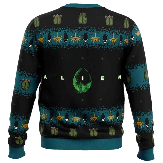 Hugs Alien Facehugger Ugly Christmas Sweater - Moonbestprint