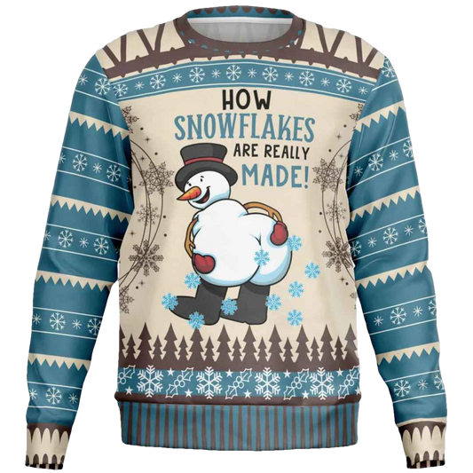 How Snowflakes Are Really Made Ugly Christmas Sweater - Moonbestprint