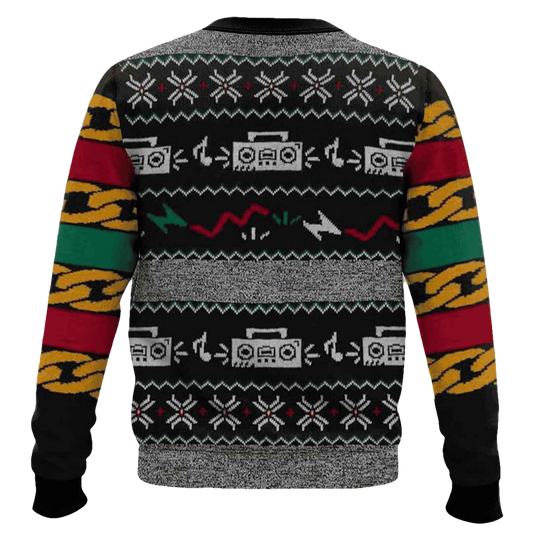 Hip-hop Santa Ugly Christmas Sweater - Moonbestprint