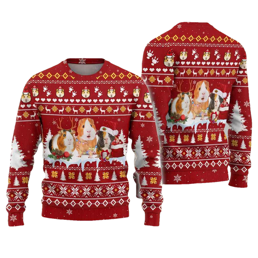 Guinea Pig Ugly Christmas Sweater - Moonbestprint