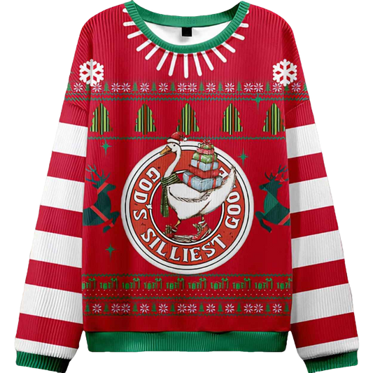 Gods Silliest Goose Christian Ugly Christmas Sweater - Moonbestprint