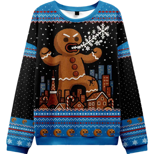 Gingerbread Monster Ugly Christmas Sweater - Moonbestprint