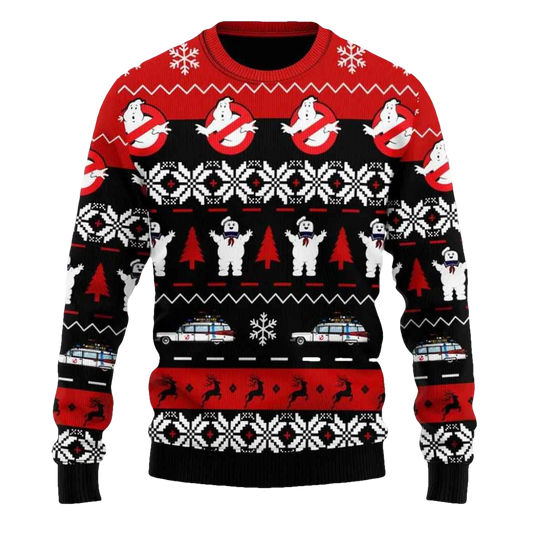 Ghostbusters Knitting Ugly Christmas Sweater - Moonbestprint