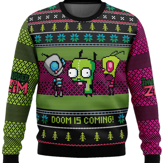 Get Ready for Doom Ugly Christmas Sweater - Moonbestprint