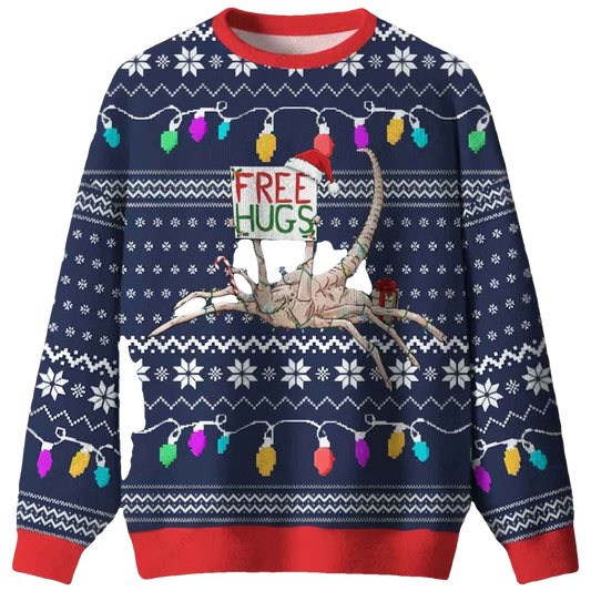 Free Hugs Ugly Christmas Sweater - Moonbestprint