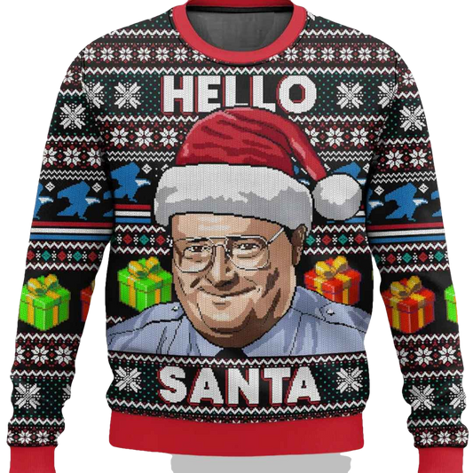 Frank Reynolds Hello Santa Ugly Christmas Sweater - Moonbestprint