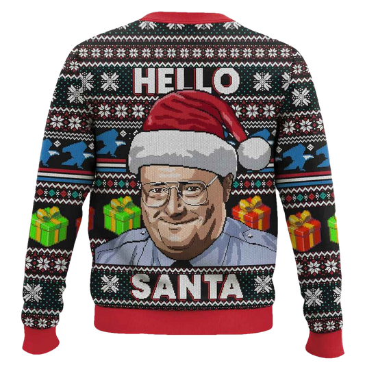 Frank Reynolds Hello Santa Ugly Christmas Sweater - Moonbestprint