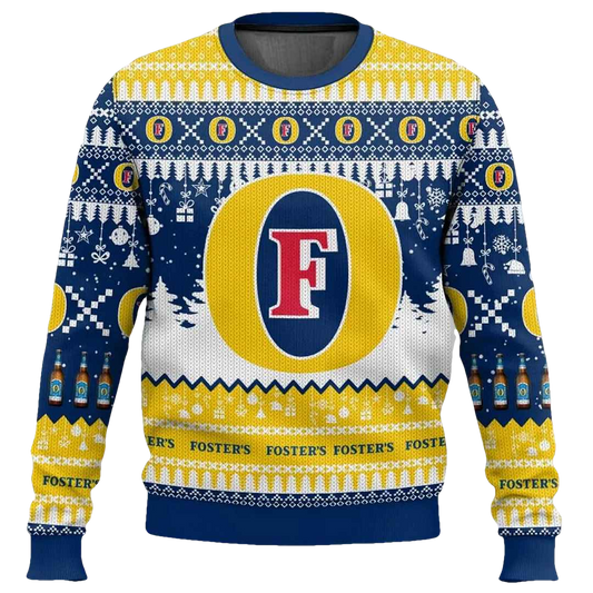 Fosters United Kingdom Beer Ugly Christmas Sweater - Moonbestprint