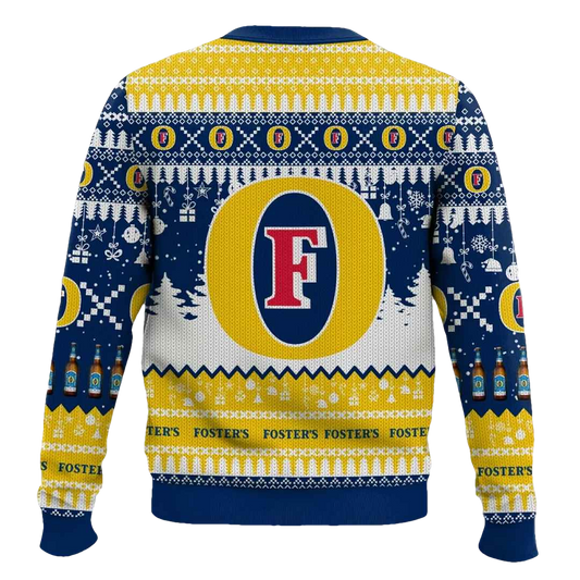 Fosters United Kingdom Beer Ugly Christmas Sweater - Moonbestprint
