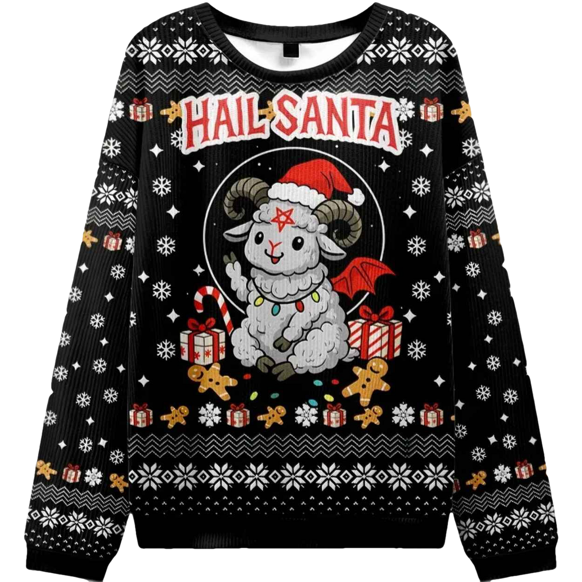 Devil Sheep Christmas Ugly Sweater - Moonbestprint