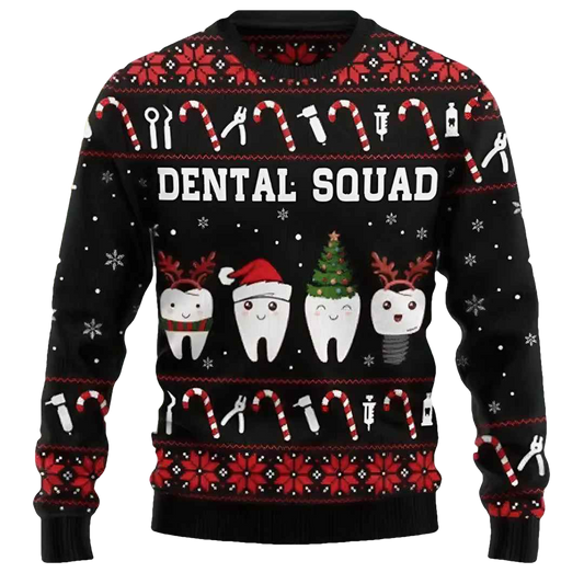 Dental Squad Ugly Christmas Sweater - Moonbestprint
