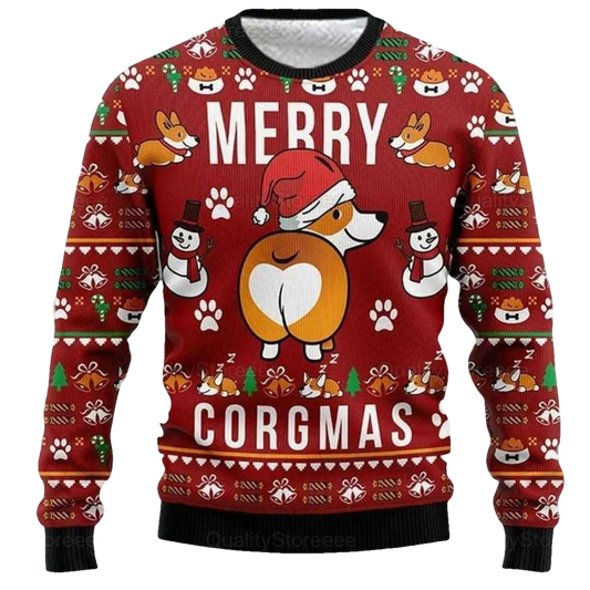 Corgi Merry Corgmas Ugly Christmas Sweater - Moonbestprint